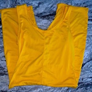 Biker short yellow romper
